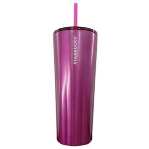 Starbucks 2023 Purple Stainless Steel Reusable Venti 24 oz Cold Cup Tumbler NWT